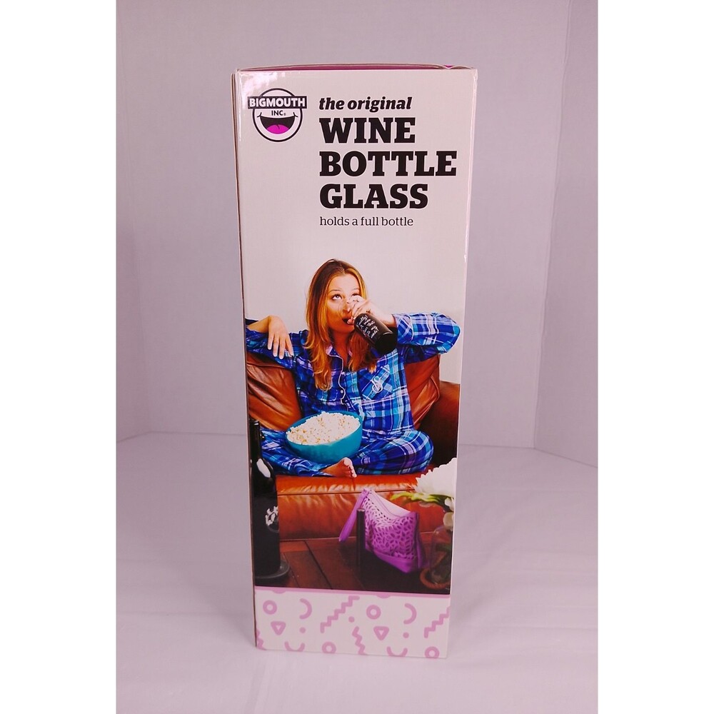BigMouth Inc The Original Wine Bottle Glass 750ml Gag Gift Novelty New Open Box - Picture 3 of 6
